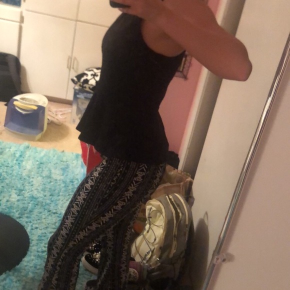 Express peplum black lace tank - Picture 3 of 3